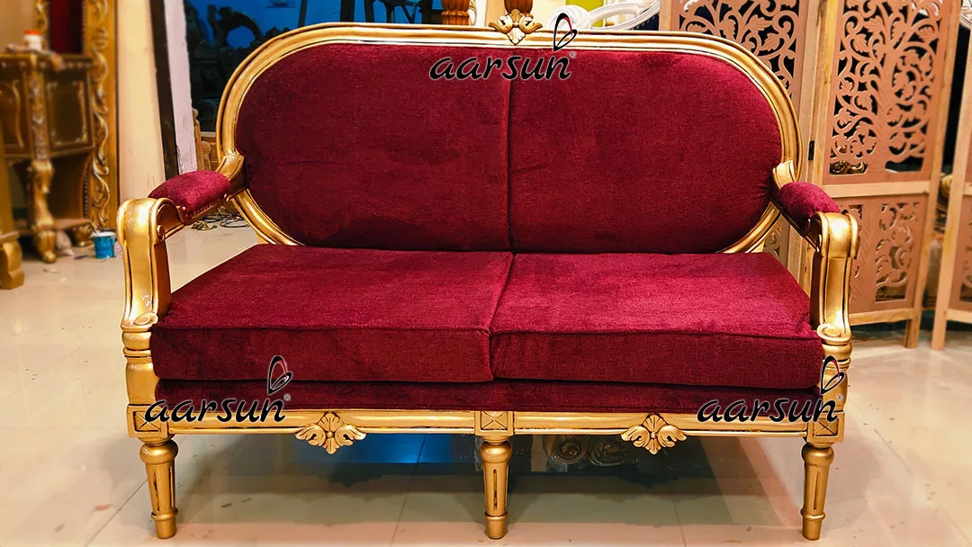 European Concept Royal Sofa Set 7 Seater Antique Gold Finish YT-479 view 3