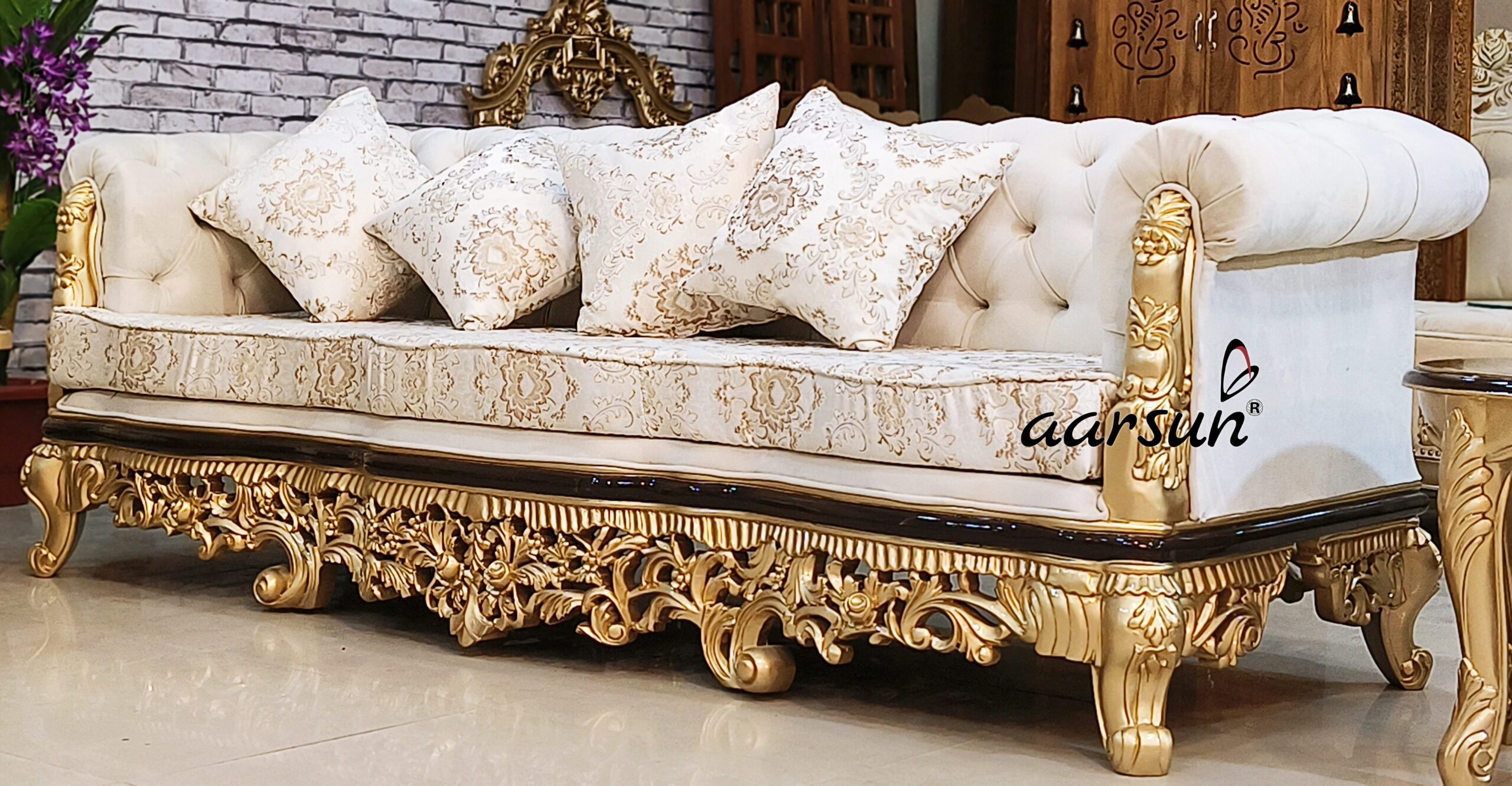 Exclusive Wooden Sofa Set, Living Room Set with Video view 5