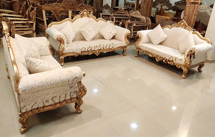 Fully Carved Couch Royal Sofa Set YT-146 view 5