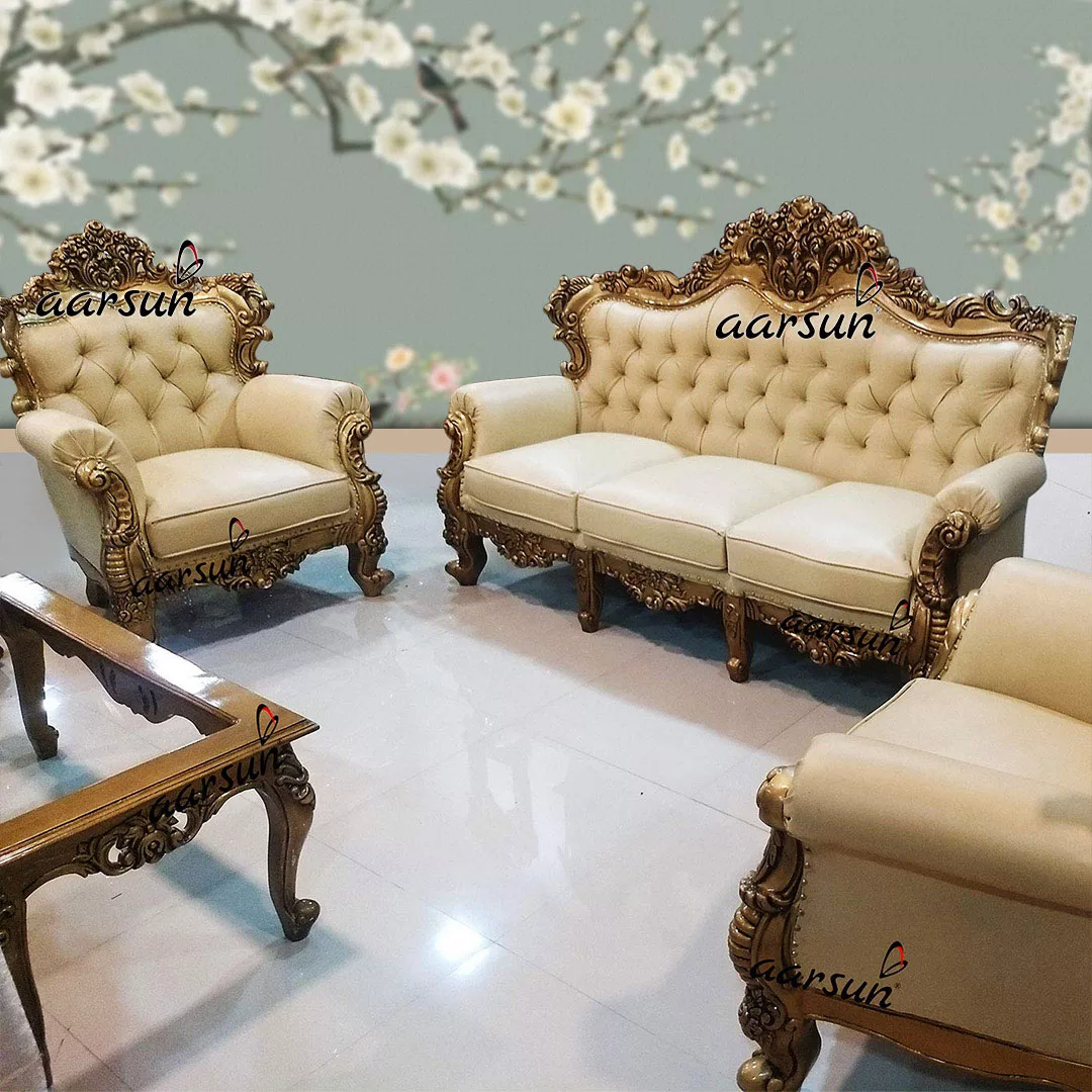 Fully Carved Wooden Royal Sofa Set YT-104