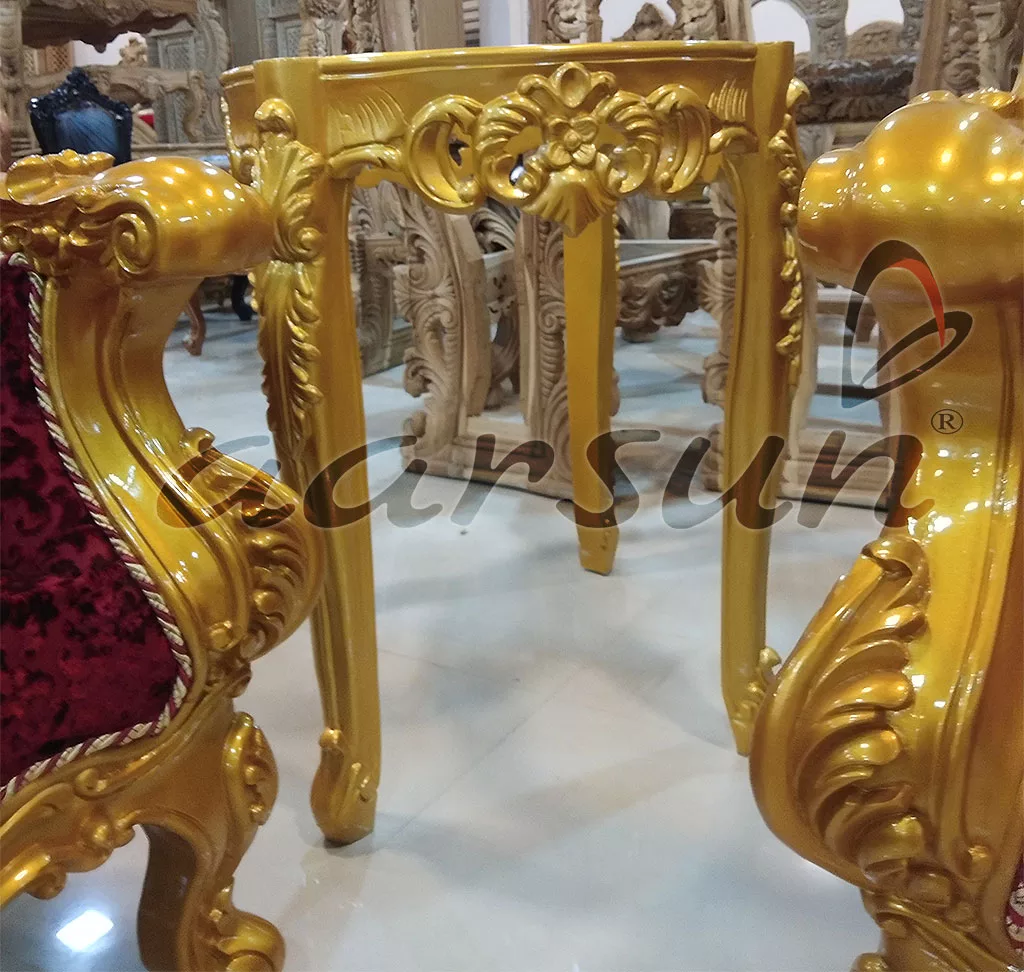 Gold Finish Royal look Sofa Set YT-108 view 6
