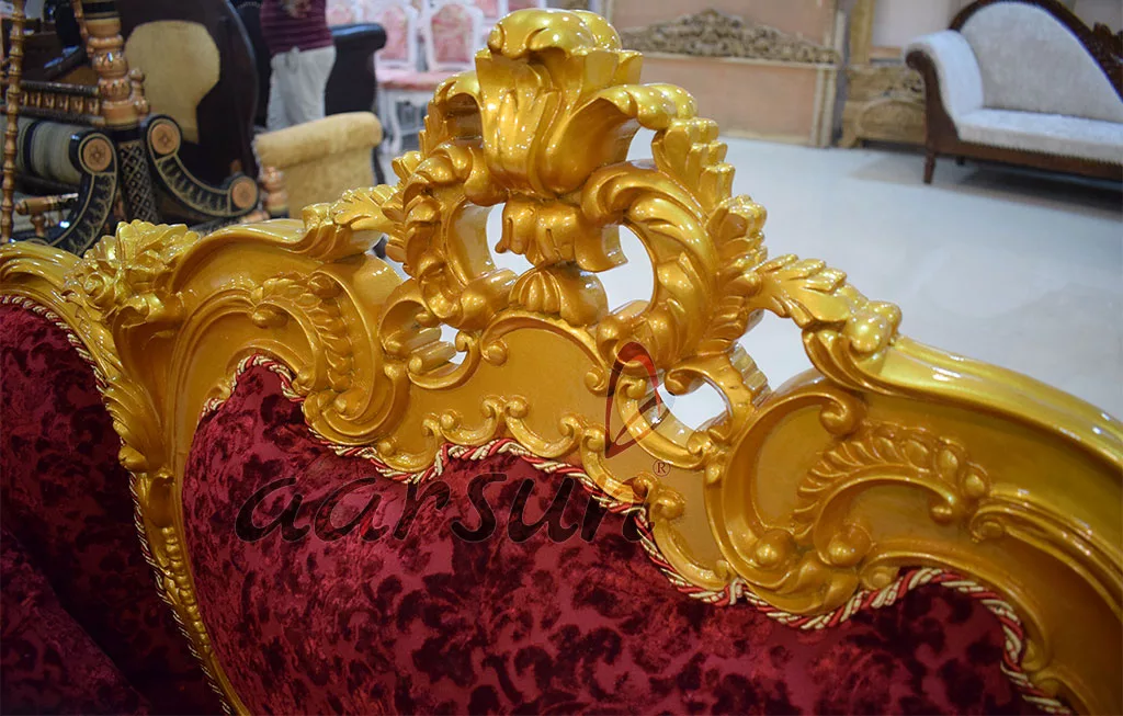 Gold Finish Royal look Sofa Set YT-108 view 7