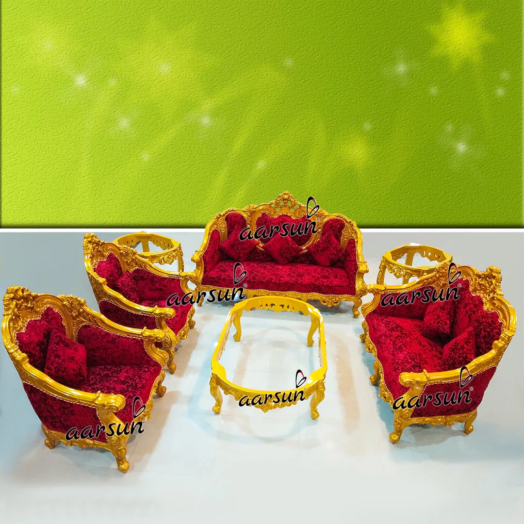 Gold Finish Royal look Sofa Set YT-108 view 10