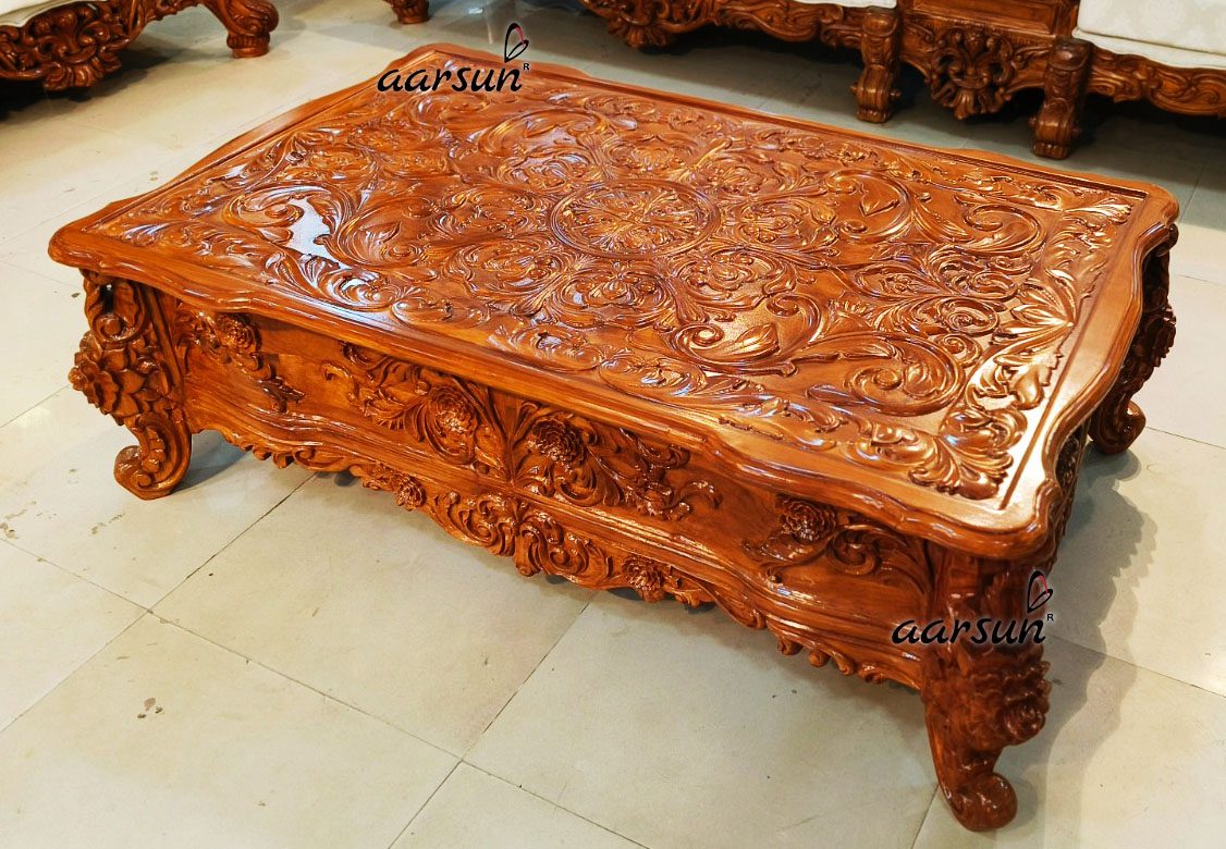 Grandeur Sofa Set, Living Room Sofa Set, Wooden Furniture view 7