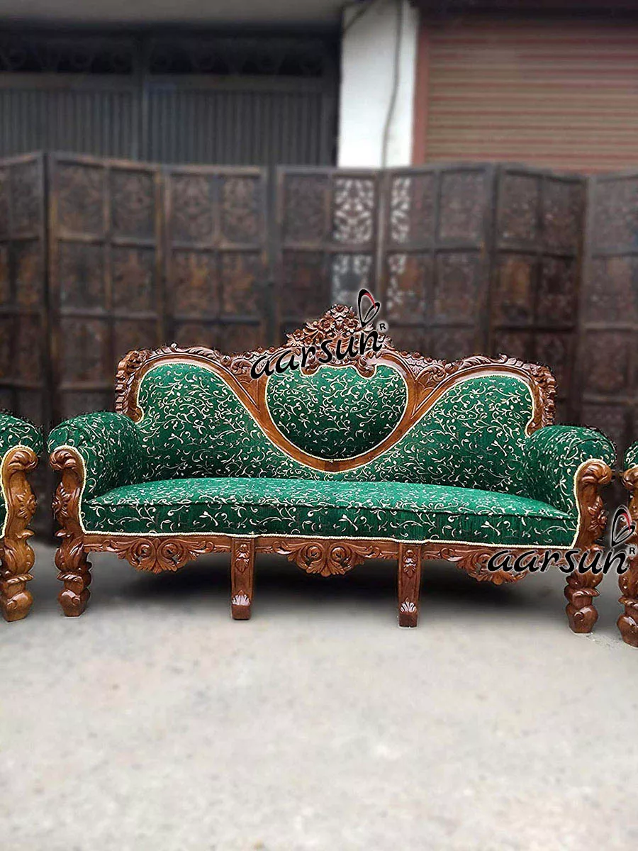 Green Couch Sofa Set with Center Table YT-26 view 4