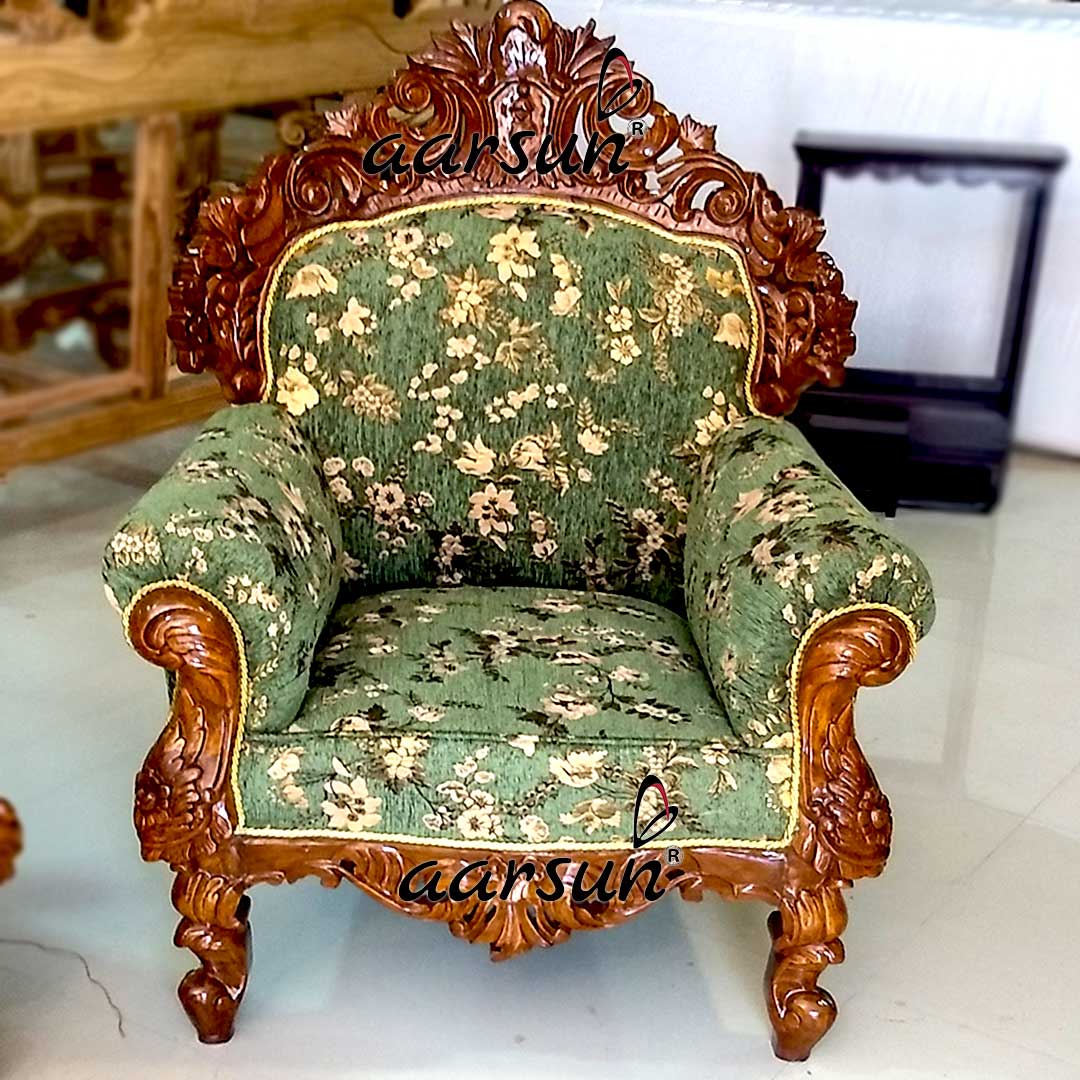 Hand-Carved 5 Seater Sofa Set YT-147 view 4