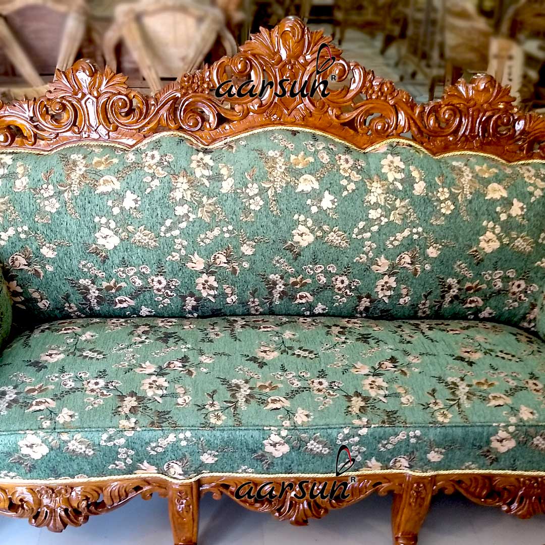 Hand-Carved 5 Seater Sofa Set YT-147 view 5