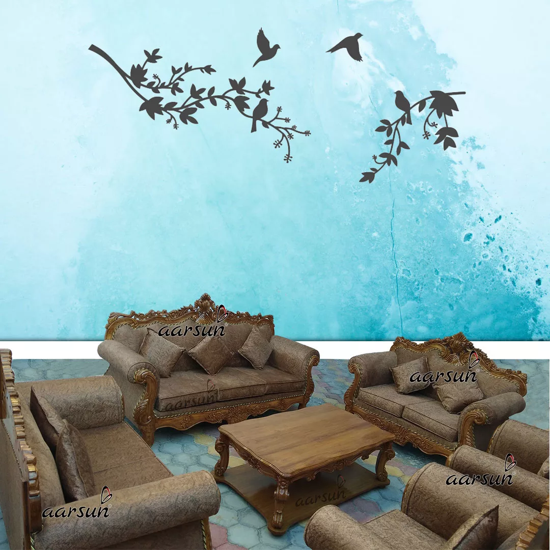 Hand Carved Wooden Sofa Set YT-82 view 9