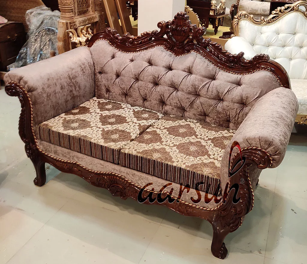 Hand-Carved Wooden Sofa for Home YT-183 view 4