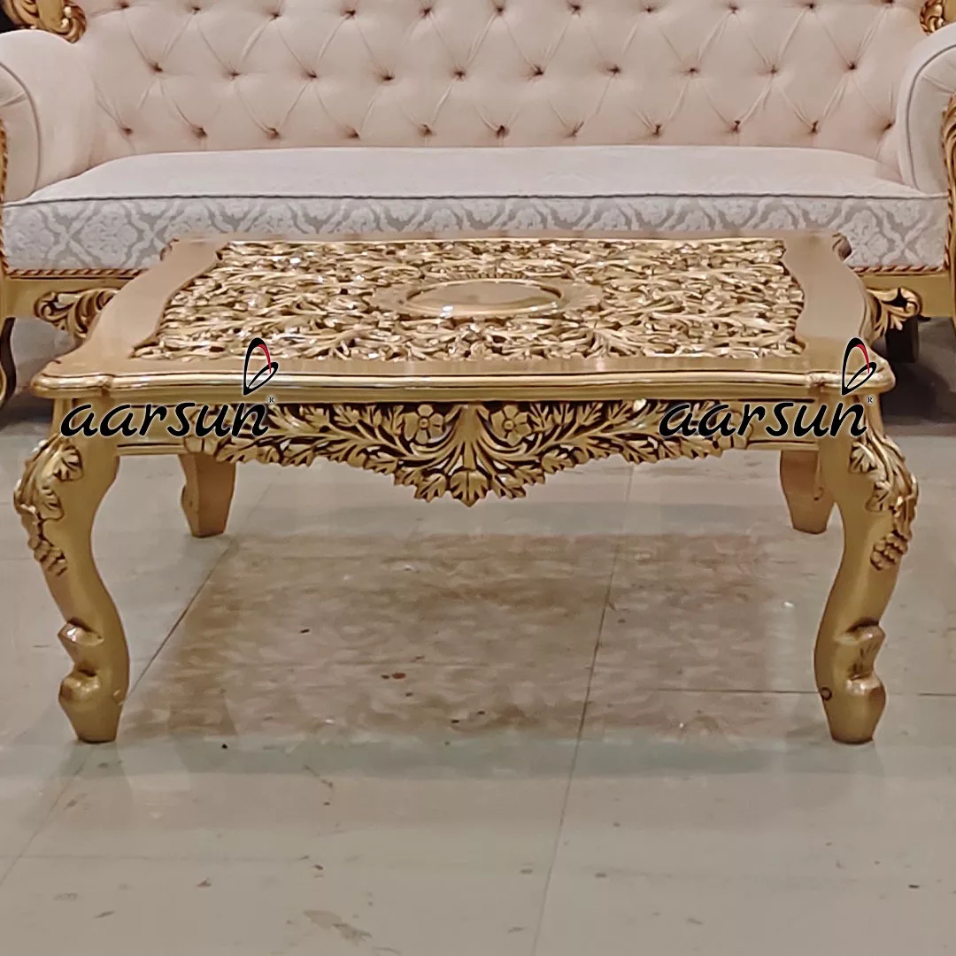 Handcarved Antique Gold Sofa Set YT-548 view 6