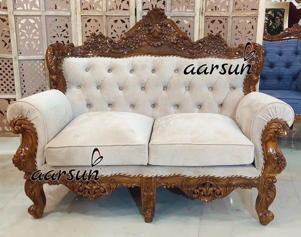 Handcrafted 7 Seater Tufted Back Sofa Set YT-357 view 4
