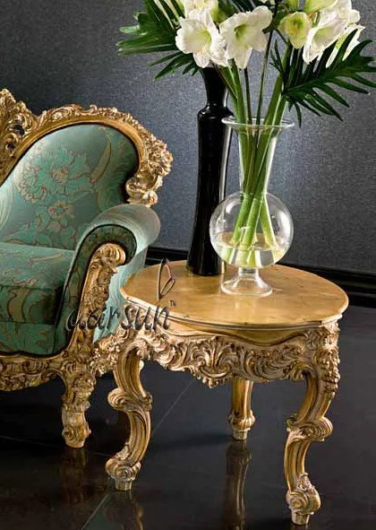 Handcrafted Antique Wood Sofa Set SF-0058 view 5