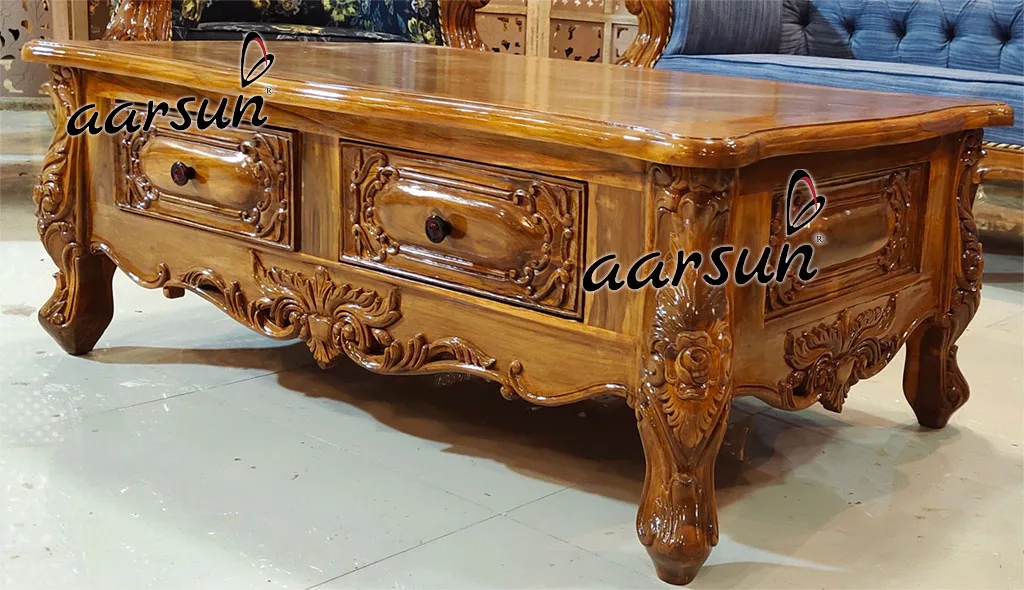 Handcrafted Multi fabric Sofa Set in Natural Finish YT-355 view 4