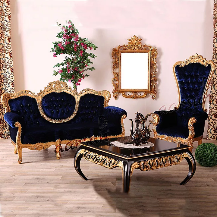 Handcrafted Royal Sofa Set for Living Room Furniture SF-0022