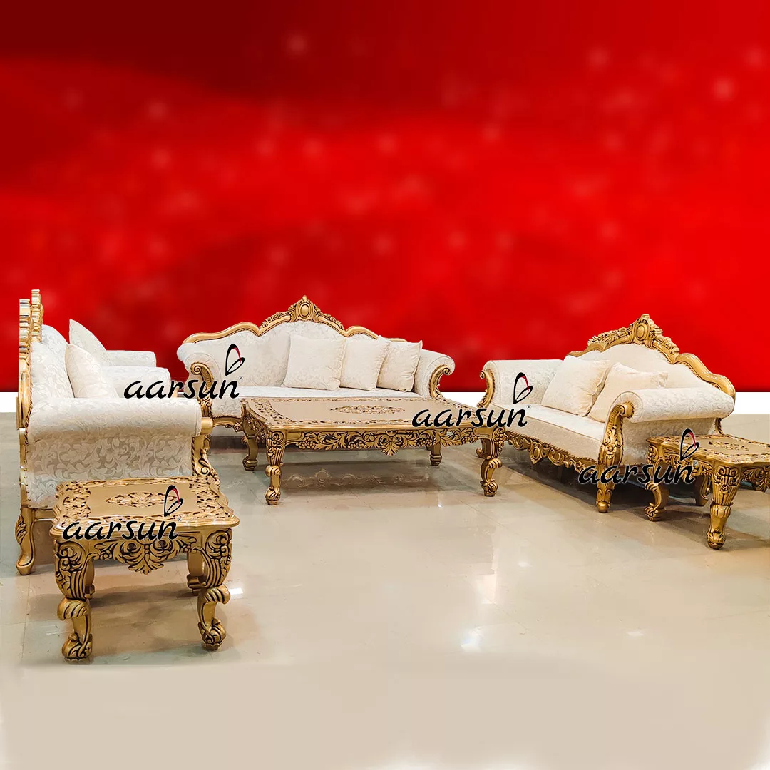 Handcrafted Sofa Set in Teak Wood YT-247