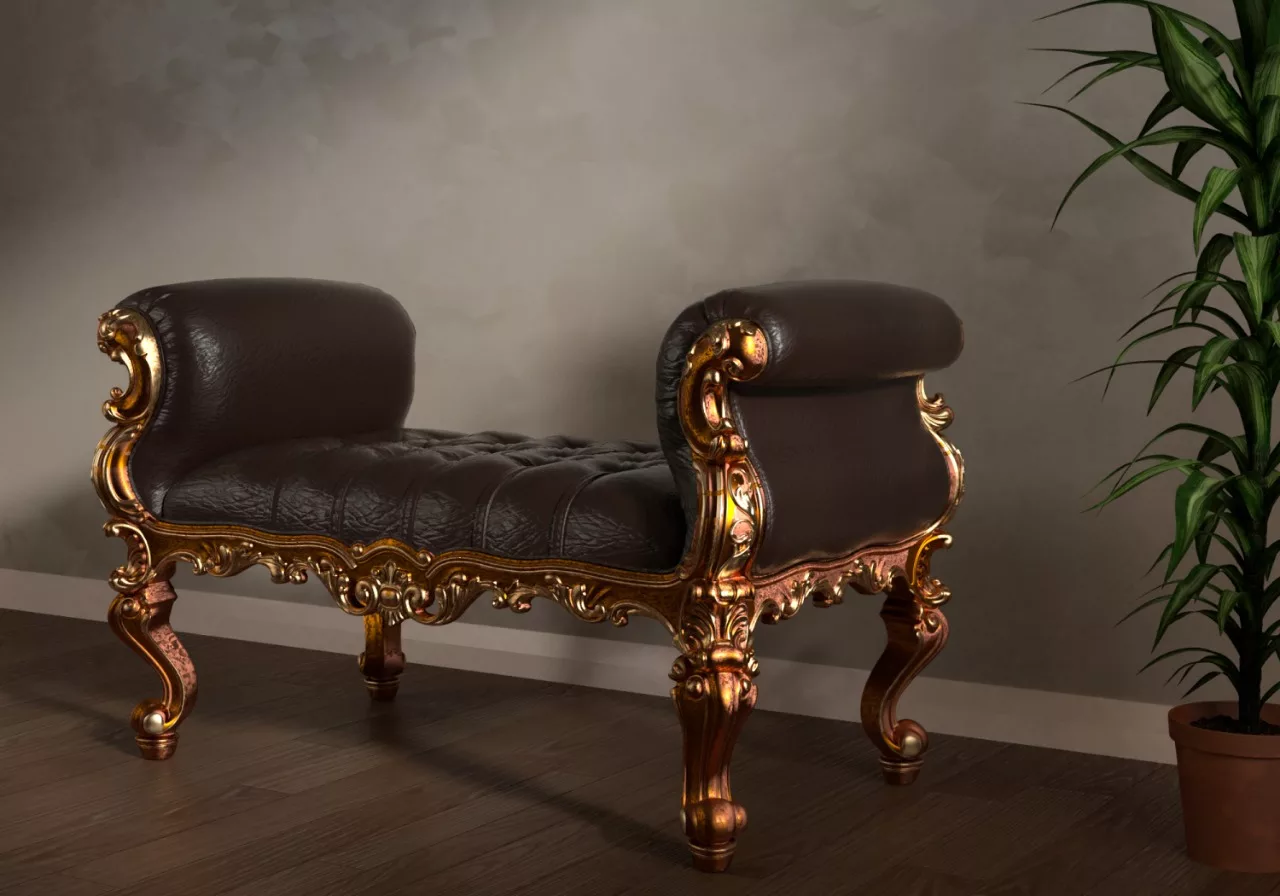 Handcrafted Wooden Settee SETT-0002 view 3