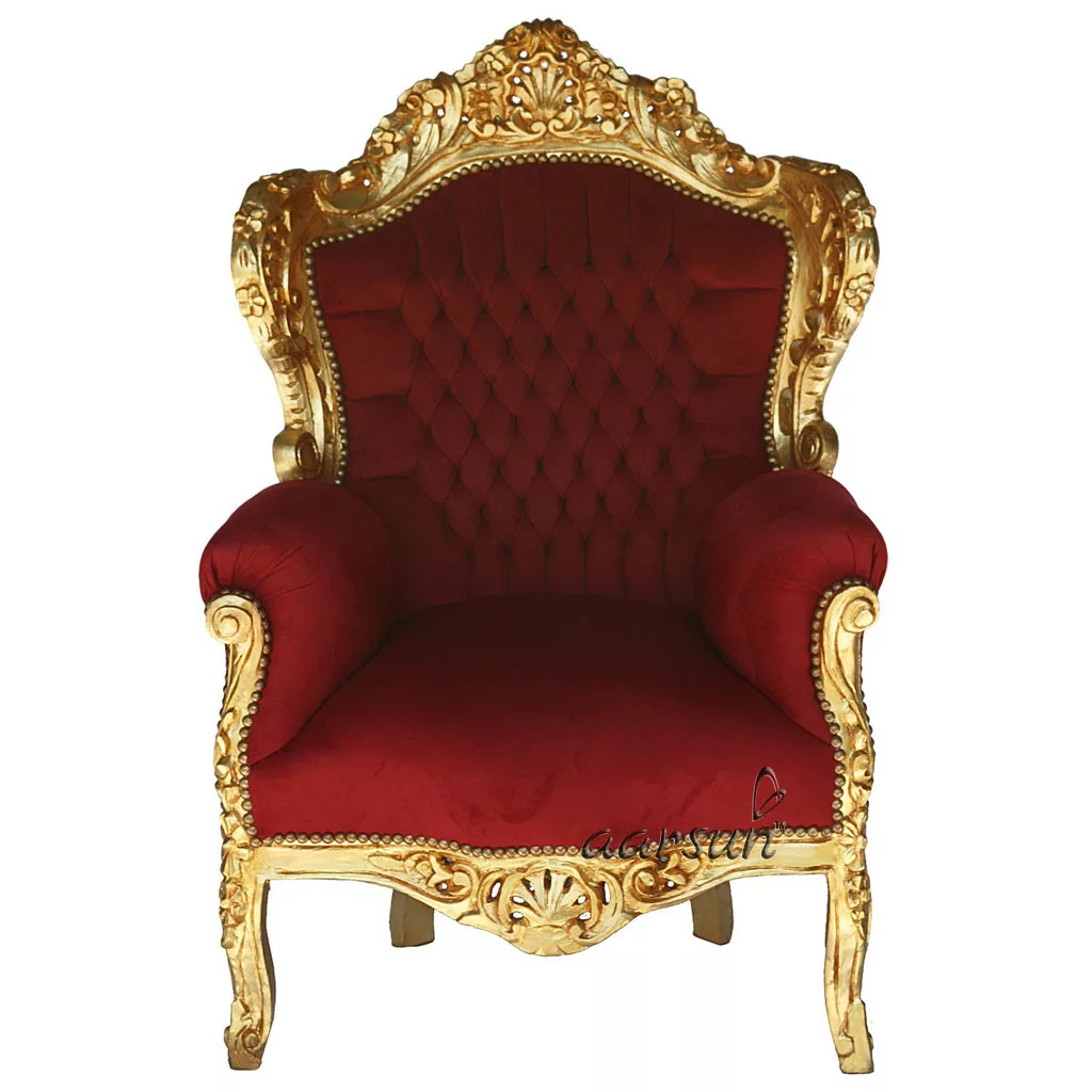 Handmade Royal Sofa Set Gold Finish SF-0012 view 3