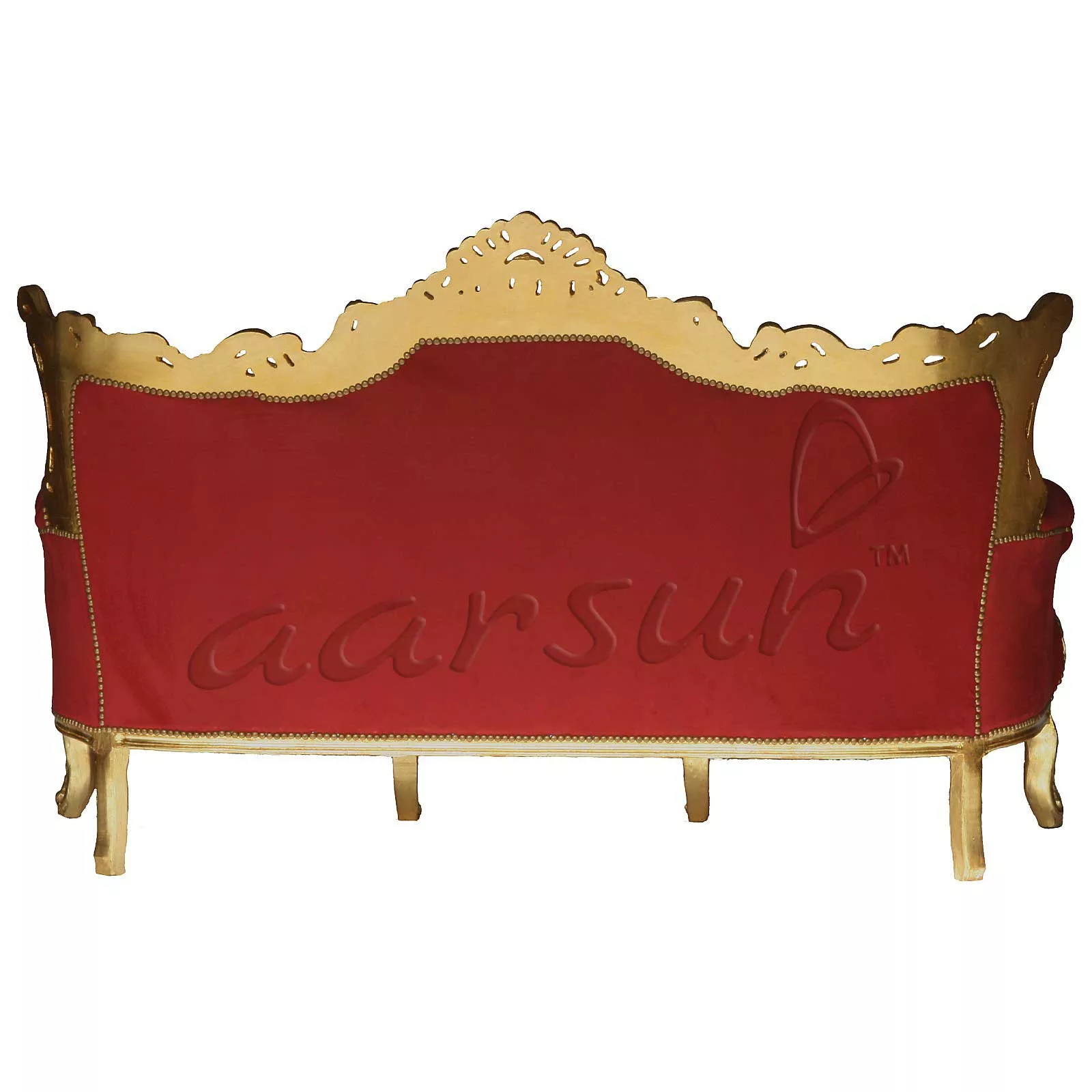 Handmade Royal Sofa Set Gold Finish SF-0012 view 4