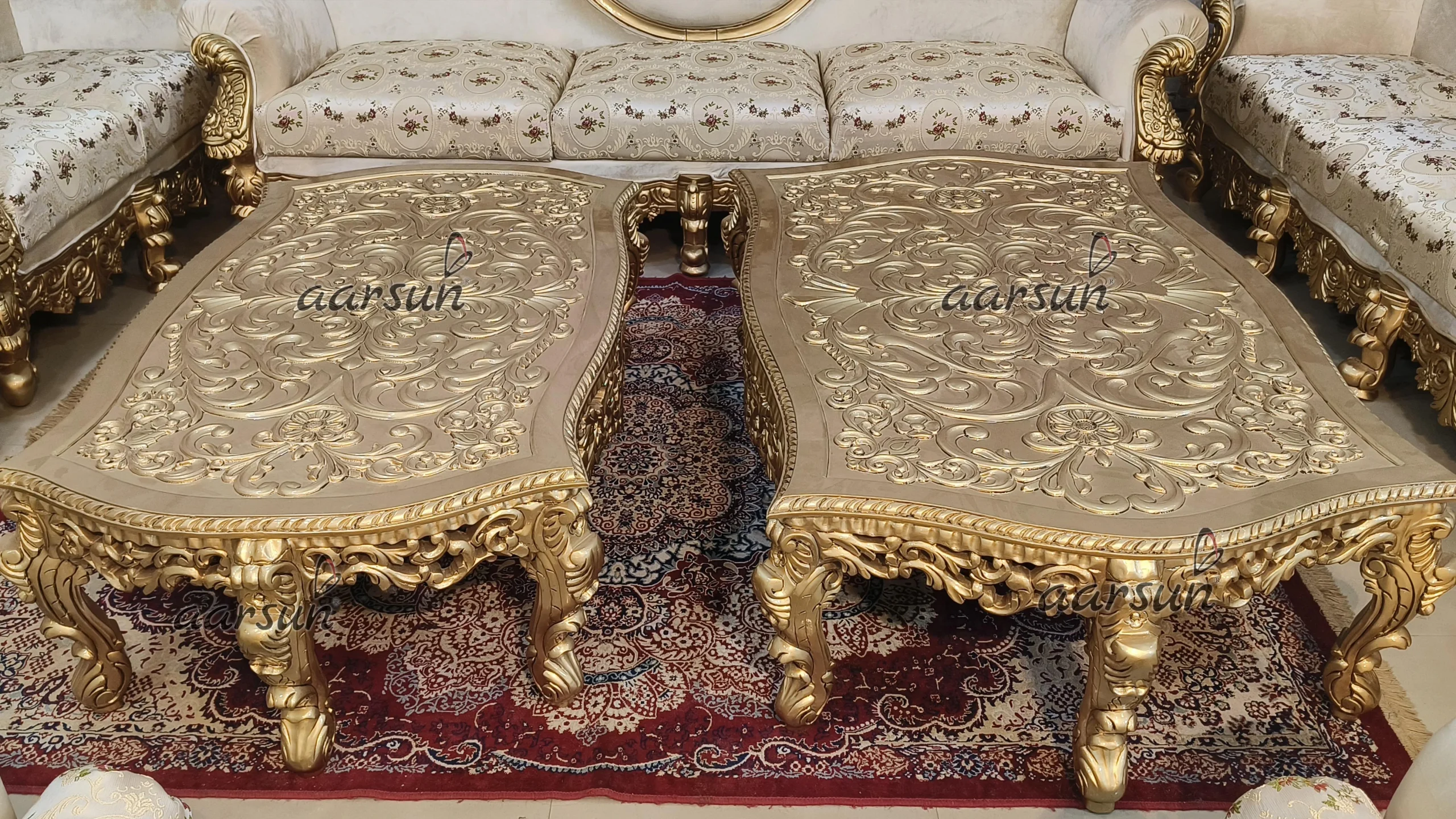 Heavy Full Hand-Crafted Sofa Set Design view 6