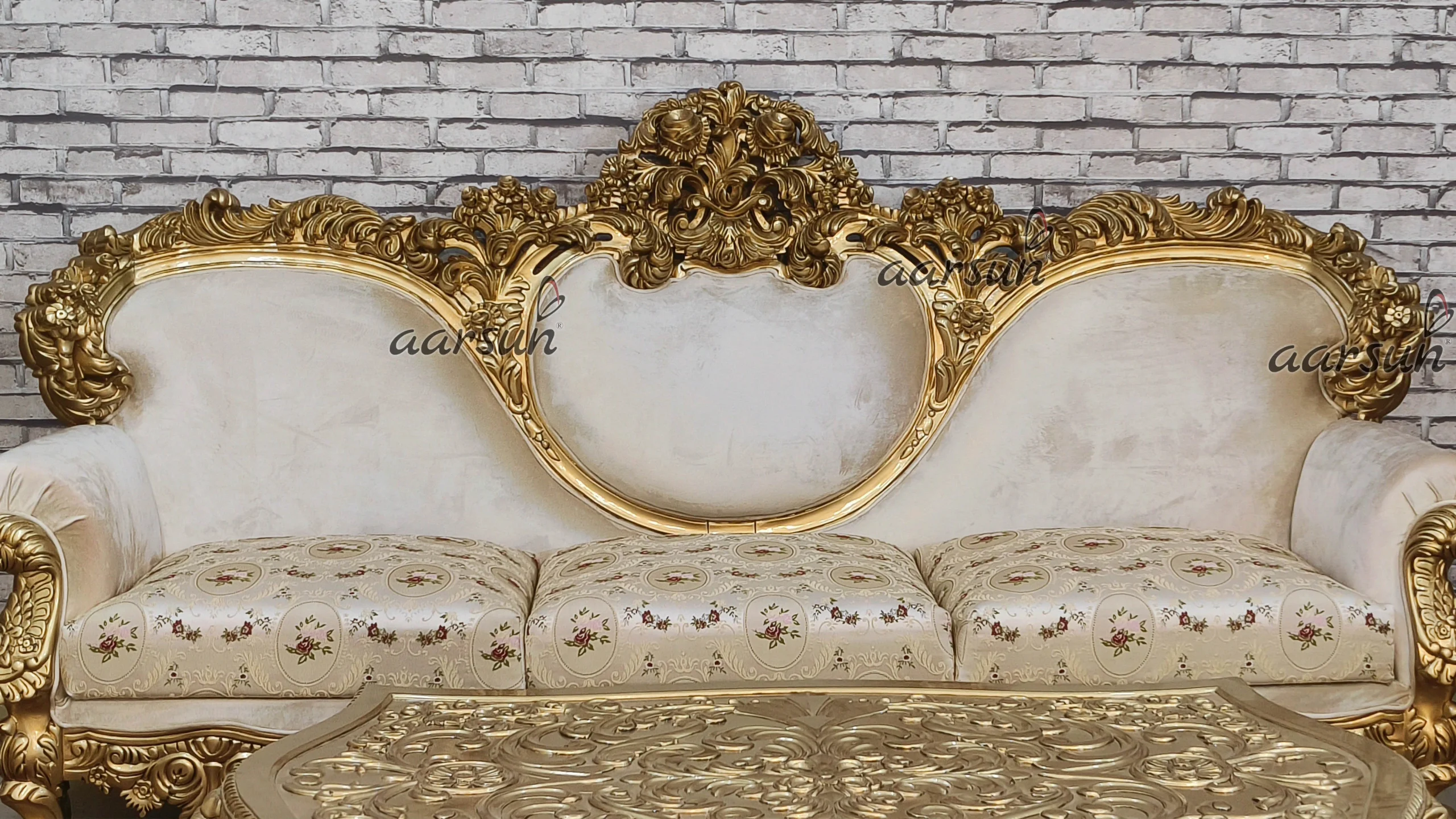Heavy Full Hand-Crafted Sofa Set Design view 7