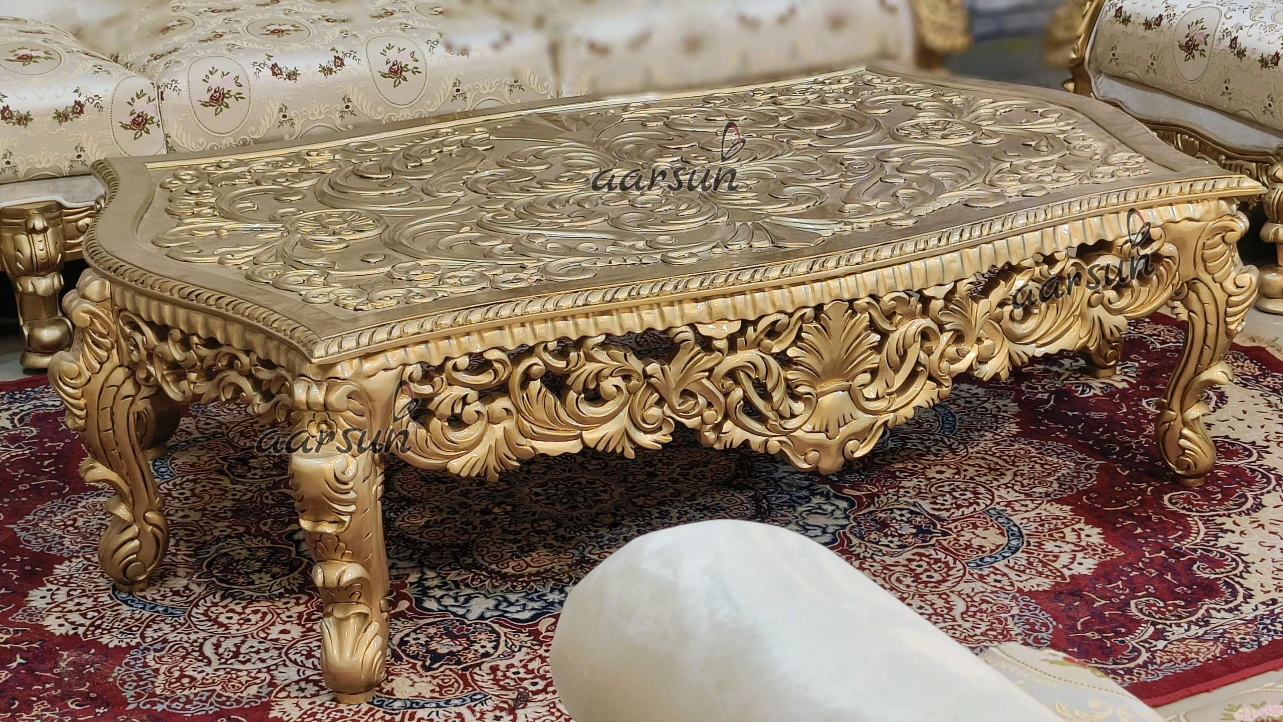 Heavy Full Hand-Crafted Sofa Set Design view 8