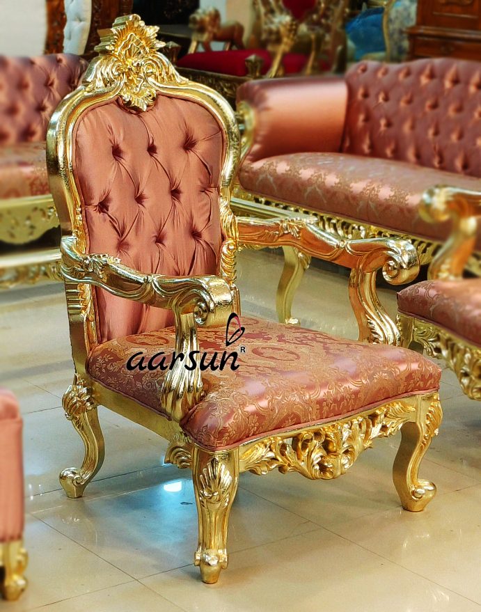 Incredible Sofa Set for Royal Living Room, Carved Furniture view 3