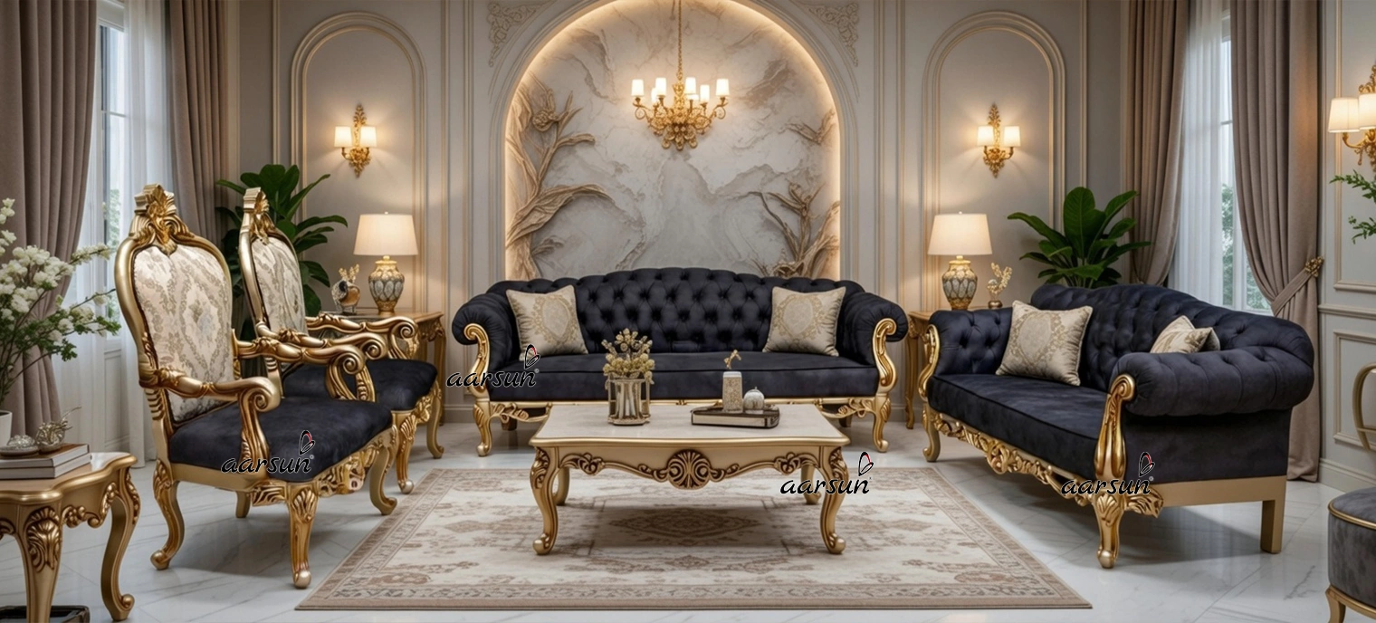 Latest Royal Sofa Set in Unique Lustre YT-637
