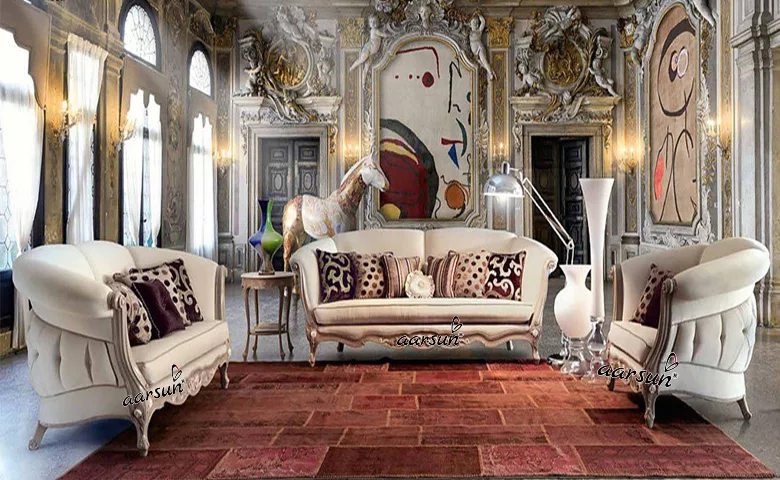 Living Room Classic Sofa Set LUXSF-0013 view 4