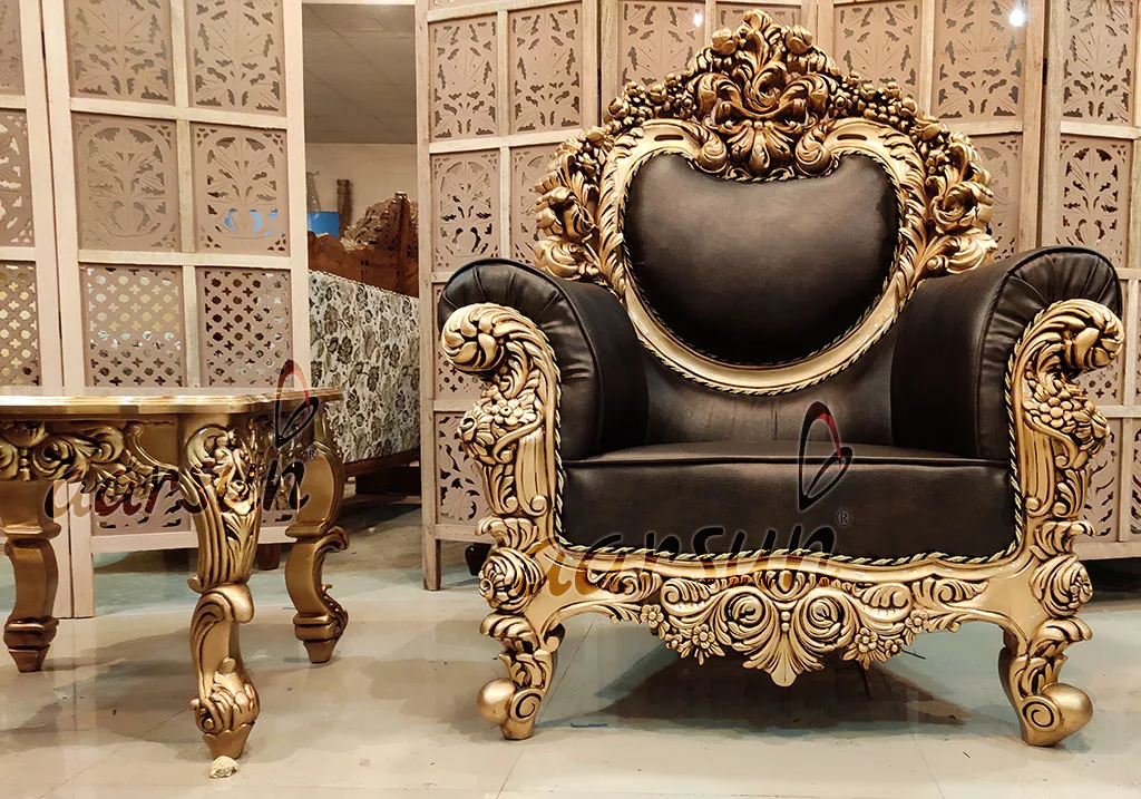 Luxurious Brown Leatherette Sofa Set YT-175 view 6