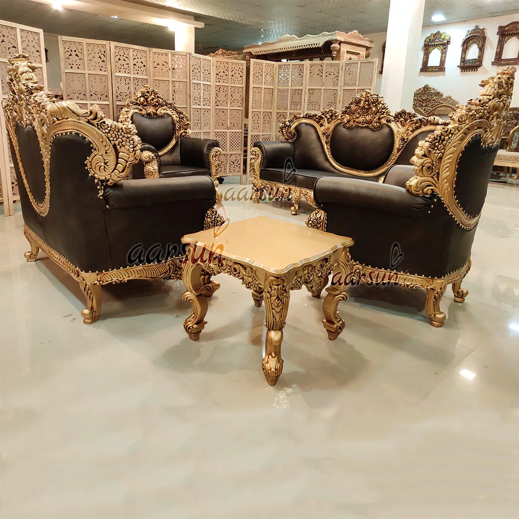 Luxurious Brown Leatherette Sofa Set YT-175 view 8