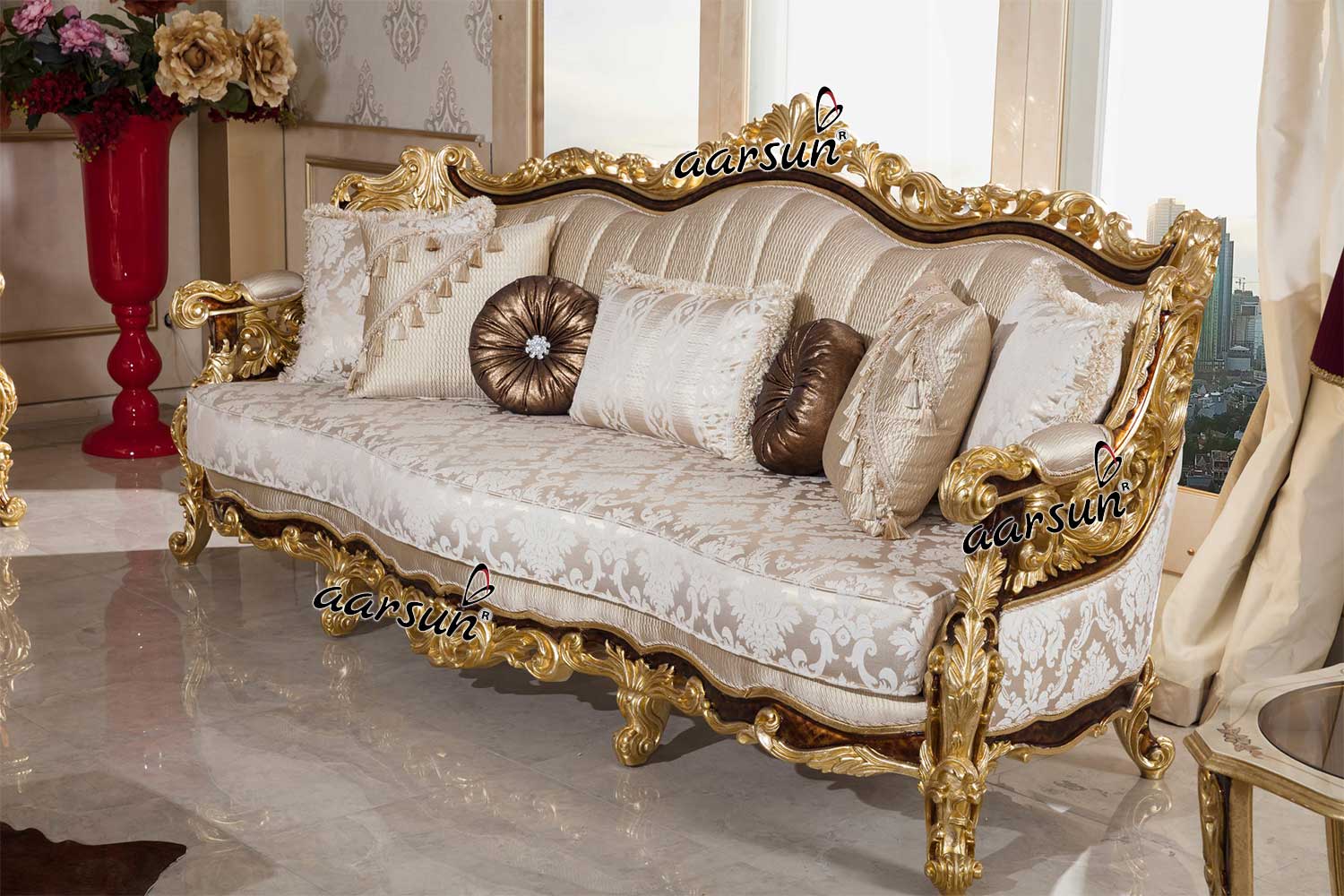 Luxurious Sofa Set Design view 3