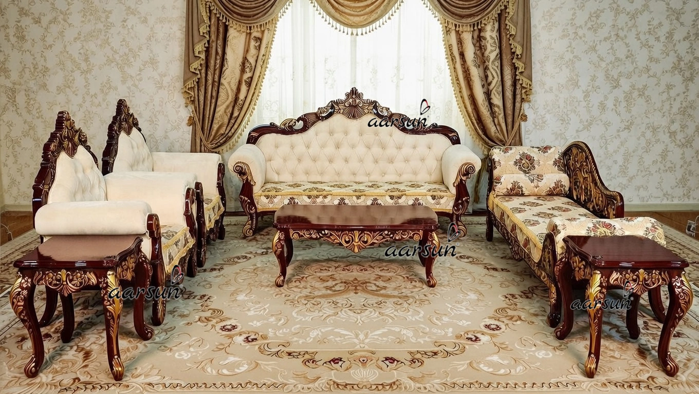 Luxurious Wooden Sofa Set NT-29
