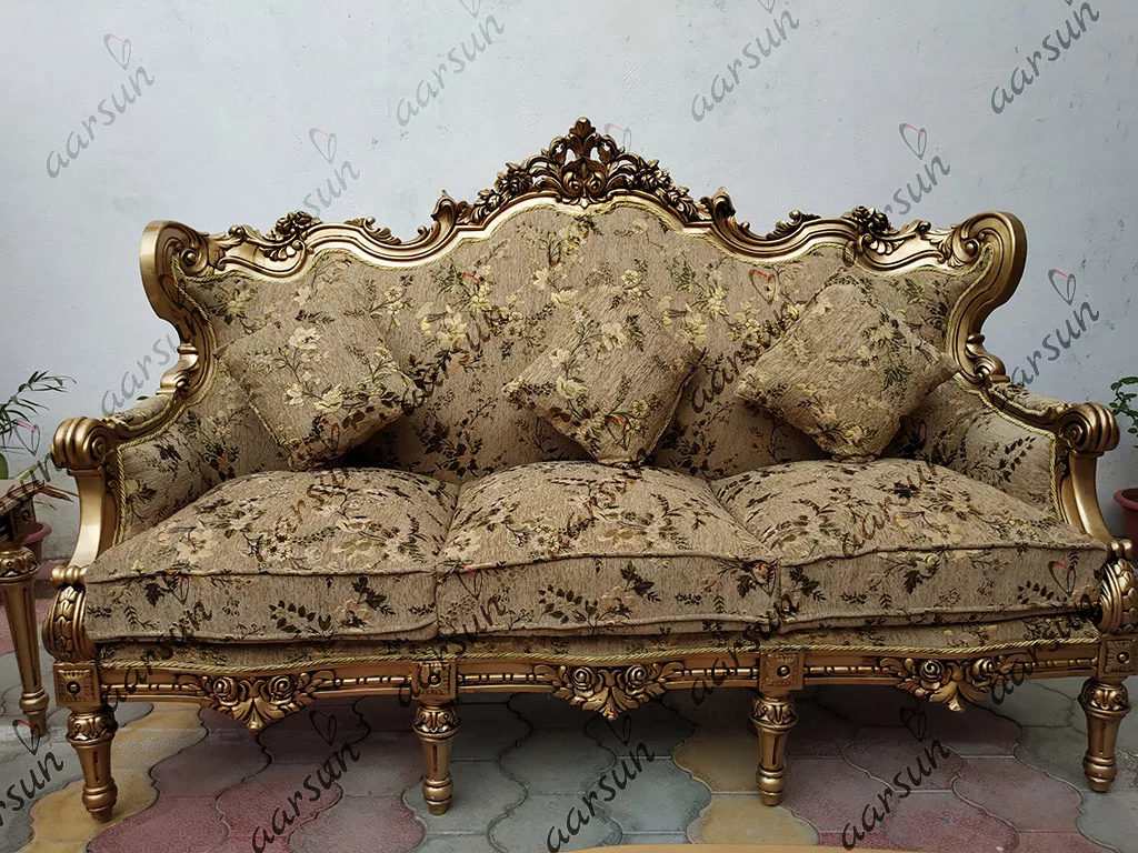 Luxurious Wooden Sofa Set for Living Room YT-96 view 5