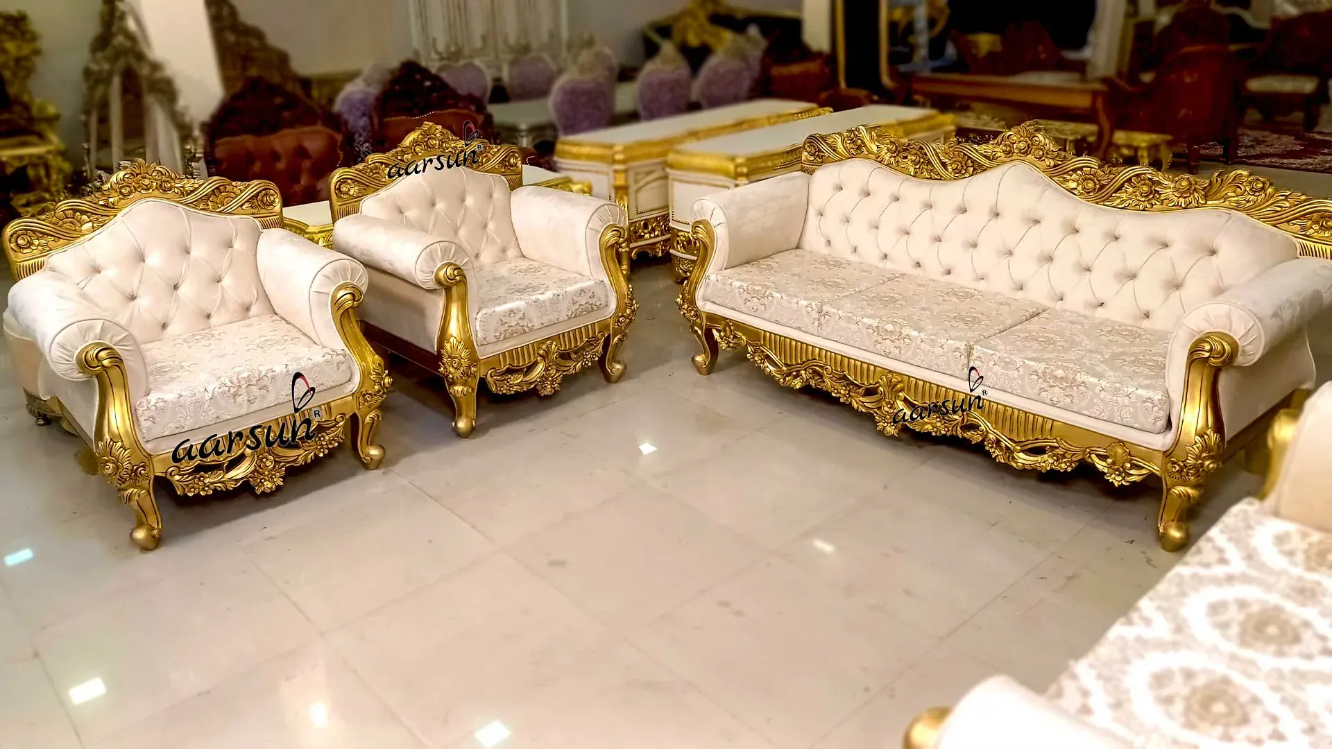 Luxury Golden Sofa Set YT-740 view 6