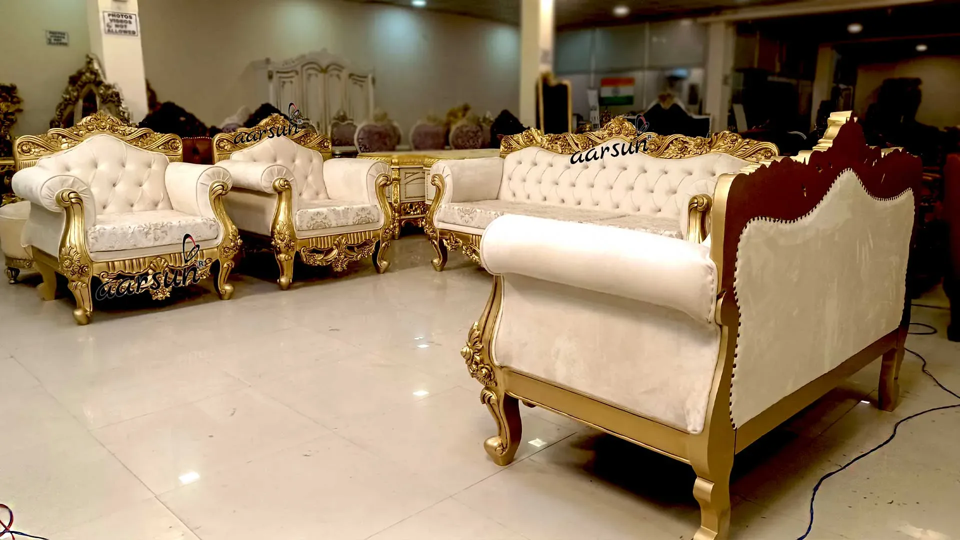 Luxury Golden Sofa Set YT-740 view 7
