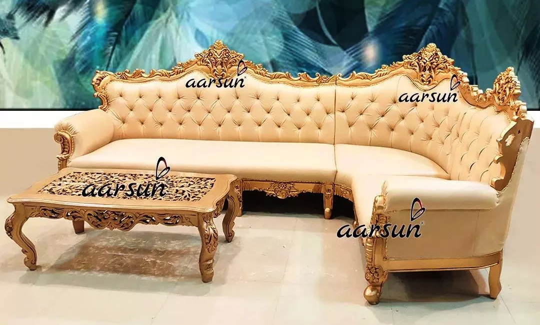 Luxury L Shape Sectional Sofa Set