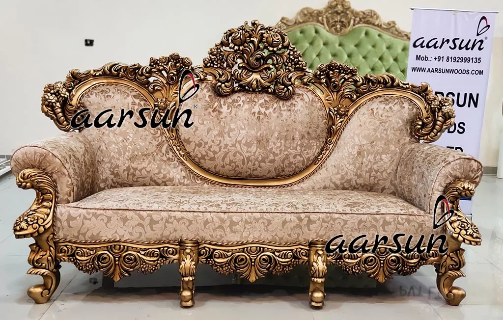 Luxury Sofa Set in Gold Finish YT-292(A) view 3
