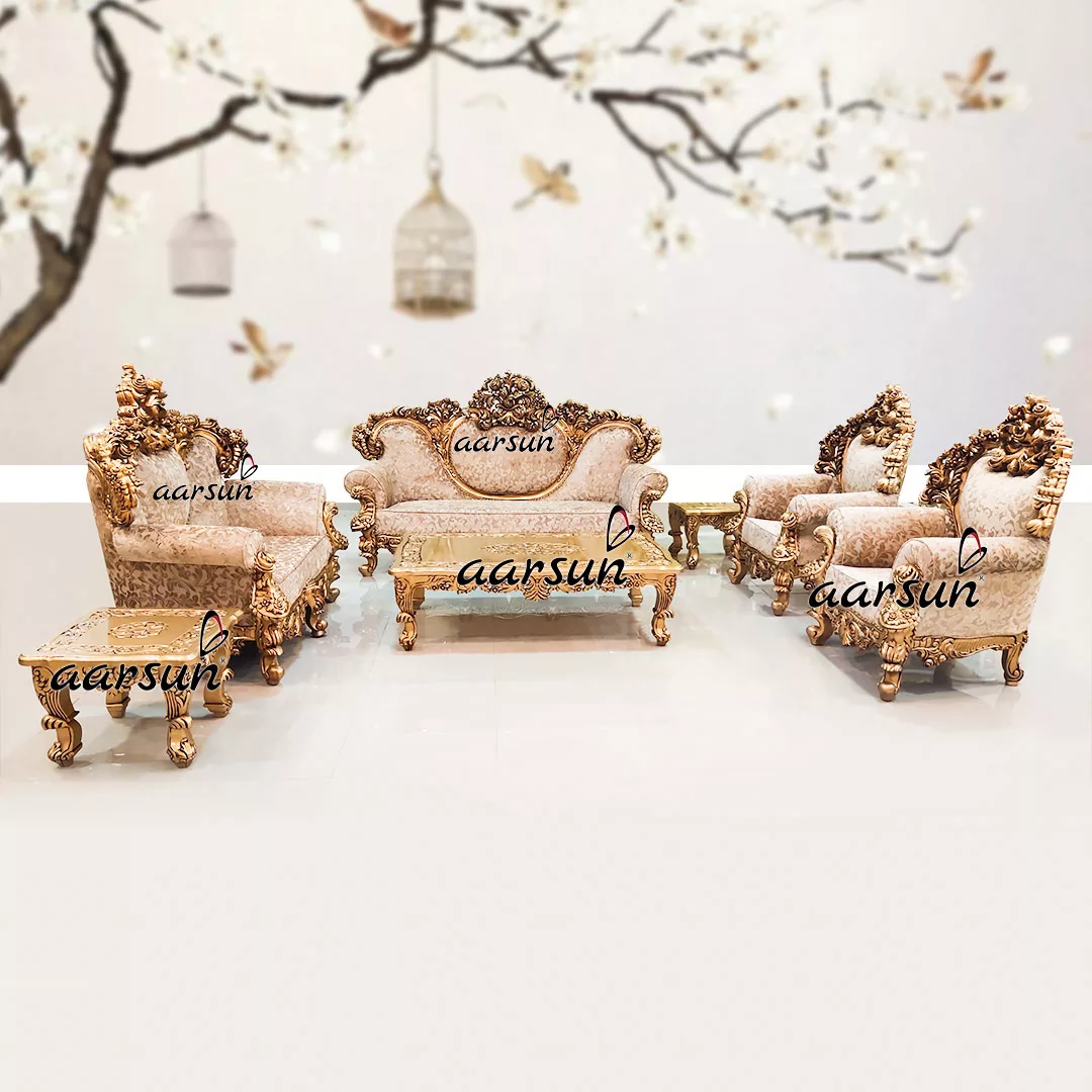 Luxury Sofa Set in Gold Finish YT-292(A)