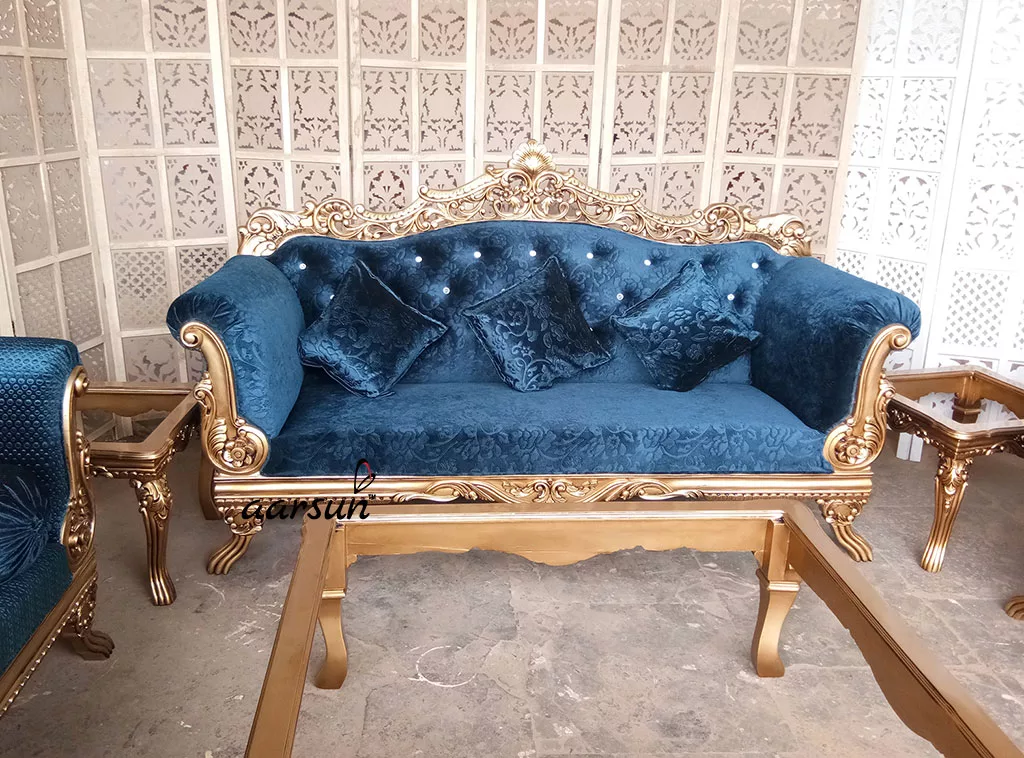 Luxury Teak Sofa Set Living Room Furniture YT-63 view 8