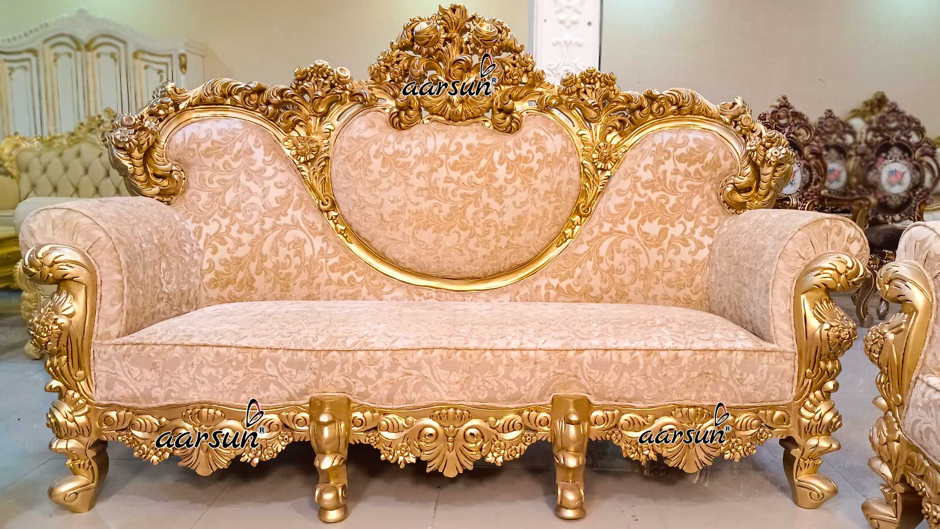 Maharaja 3 Seater Luxury Sofa YT-785A view 3