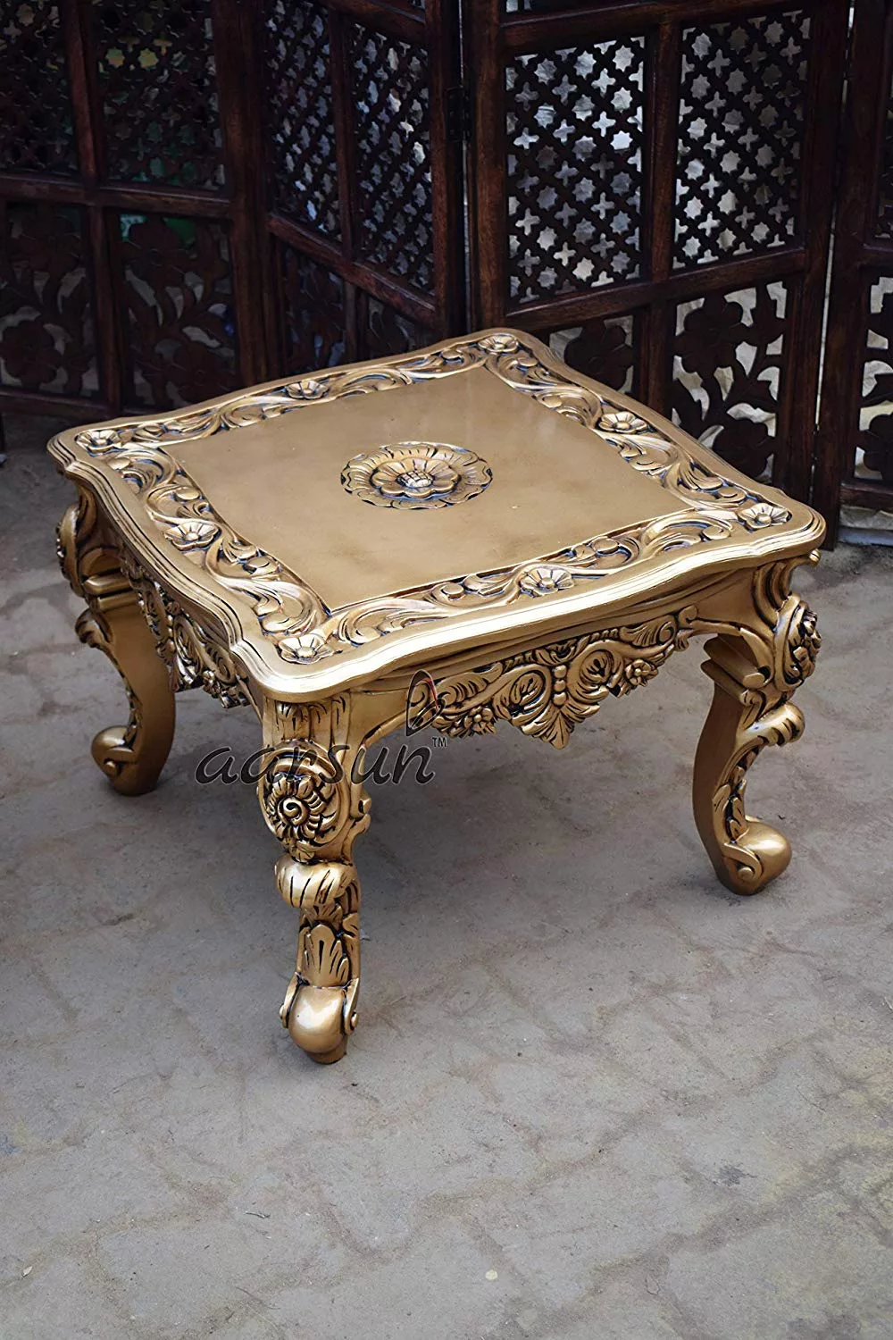 Maharaja Sofa Set 7 Seater Teak Wood YT-51 view 6