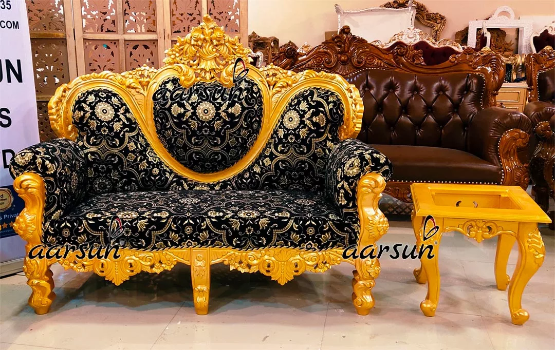 Metallic Gold Sofa Set Classic Dilwala Design YT-414 view 5