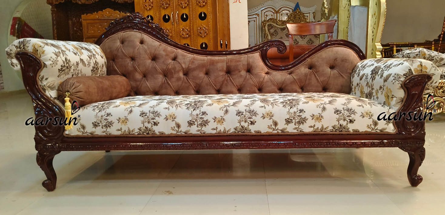 Modern Wooden Sofa Set with Dark Brown Polish NT-009 view 5