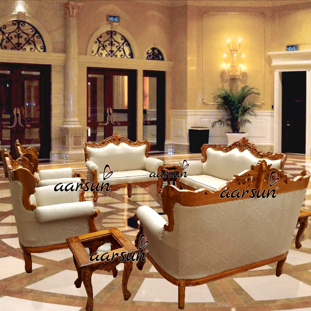 Natural Polish Sofa Set for Living Room YT-132