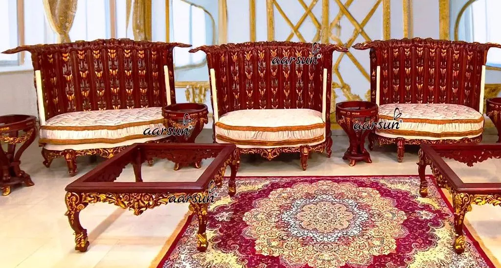 Peacock Throne Design Living Room Set