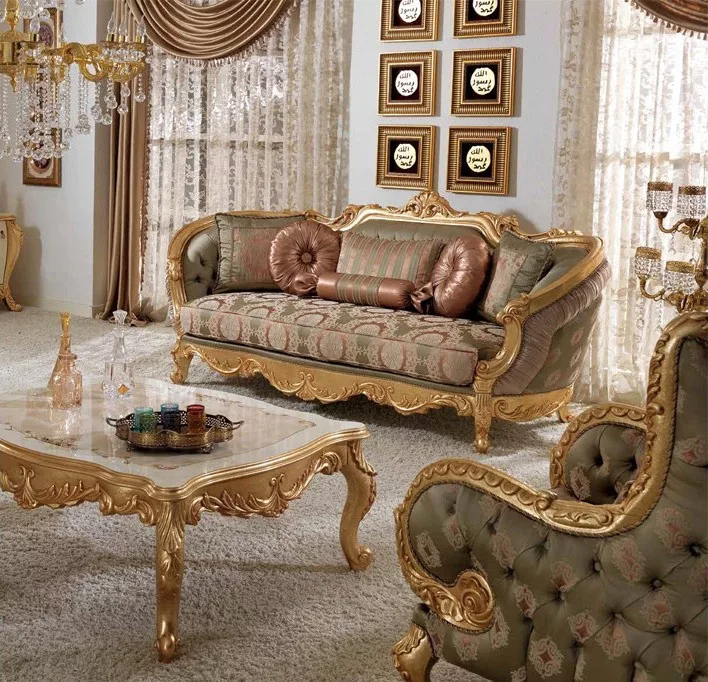 Premium Handmade Sofa Set, Royal Fabric SF-0034 view 3