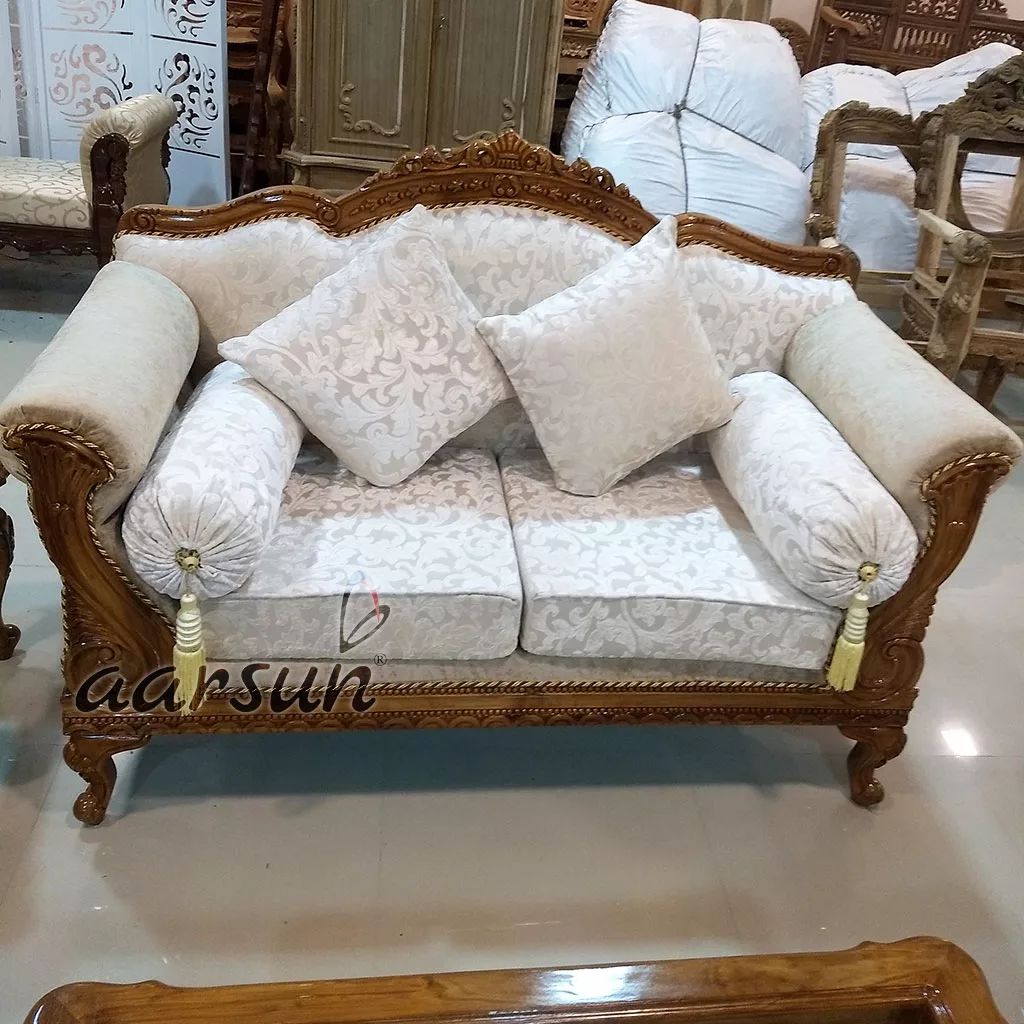 Royal Design Wooden Sofa Set view 3