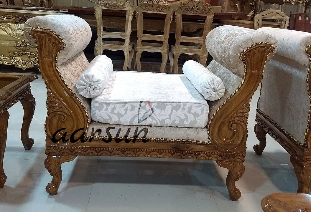 Royal Design Wooden Sofa Set view 6
