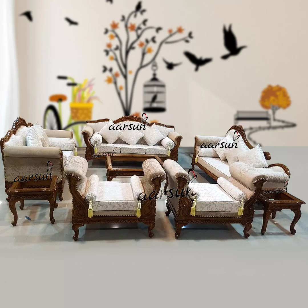 Royal Design Wooden Sofa Set