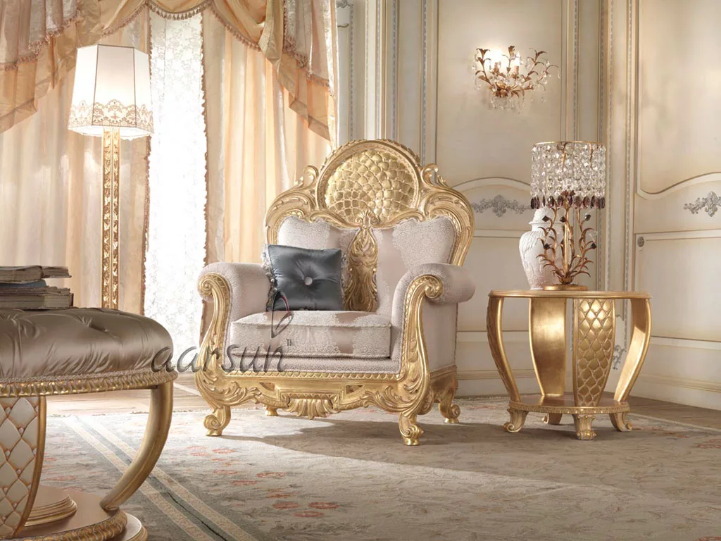 Royal Finish Sofa Set for Luxury Home SF-0030 view 6